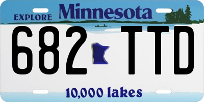 MN license plate 682TTD