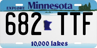 MN license plate 682TTF