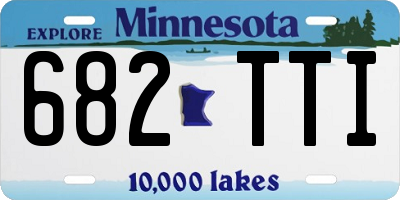 MN license plate 682TTI