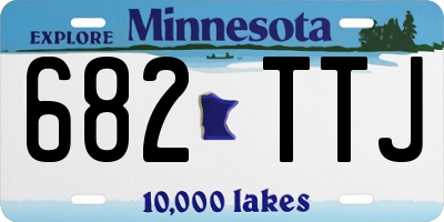 MN license plate 682TTJ