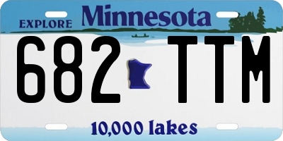 MN license plate 682TTM