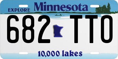 MN license plate 682TTO