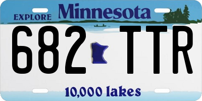 MN license plate 682TTR