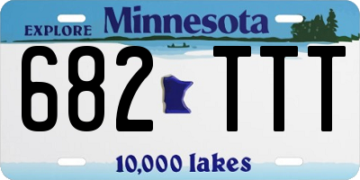 MN license plate 682TTT
