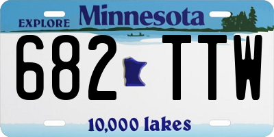 MN license plate 682TTW