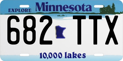 MN license plate 682TTX
