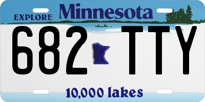 MN license plate 682TTY