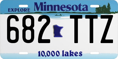 MN license plate 682TTZ
