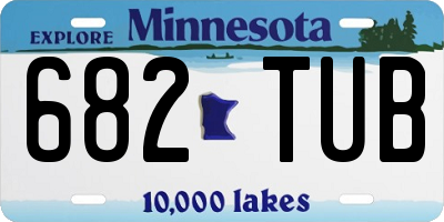 MN license plate 682TUB