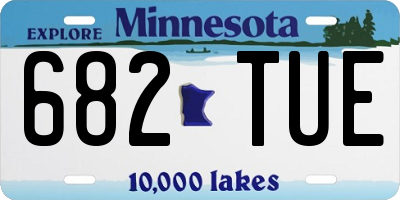 MN license plate 682TUE
