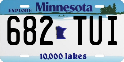 MN license plate 682TUI