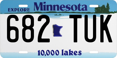 MN license plate 682TUK
