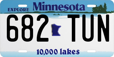 MN license plate 682TUN