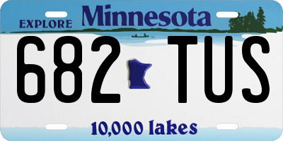 MN license plate 682TUS
