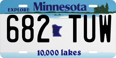MN license plate 682TUW