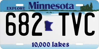 MN license plate 682TVC