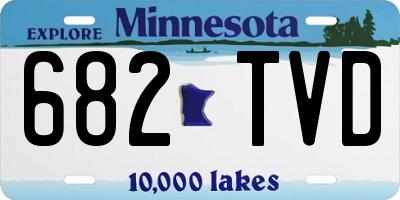 MN license plate 682TVD