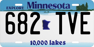 MN license plate 682TVE