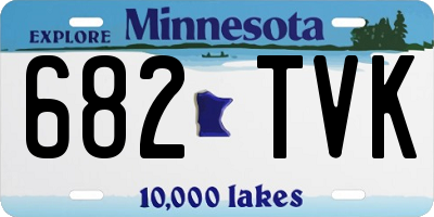 MN license plate 682TVK