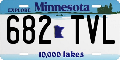 MN license plate 682TVL