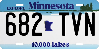 MN license plate 682TVN