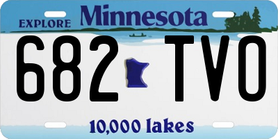 MN license plate 682TVO