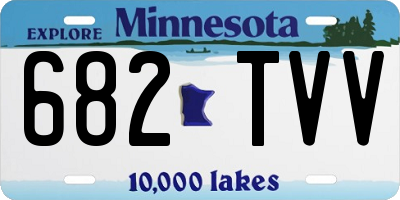 MN license plate 682TVV
