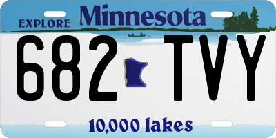 MN license plate 682TVY
