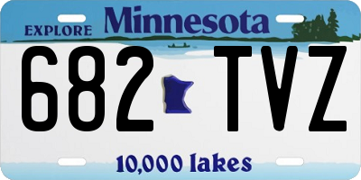 MN license plate 682TVZ