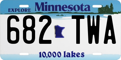 MN license plate 682TWA