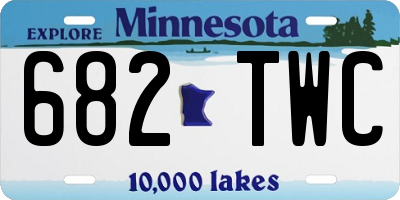 MN license plate 682TWC