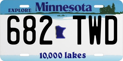 MN license plate 682TWD