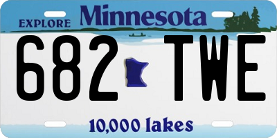 MN license plate 682TWE