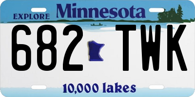 MN license plate 682TWK