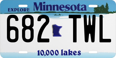MN license plate 682TWL