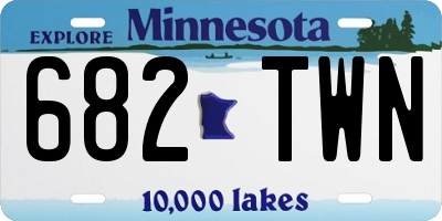 MN license plate 682TWN