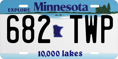 MN license plate 682TWP