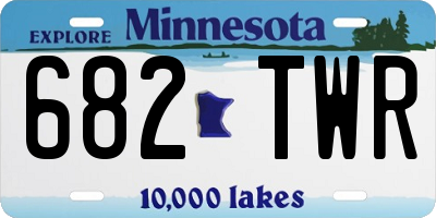 MN license plate 682TWR