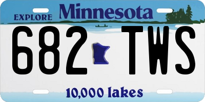 MN license plate 682TWS