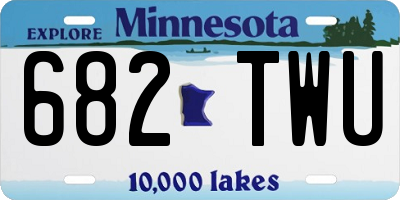 MN license plate 682TWU