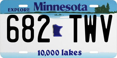 MN license plate 682TWV