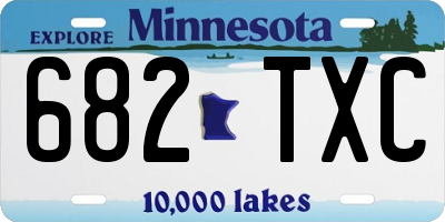 MN license plate 682TXC