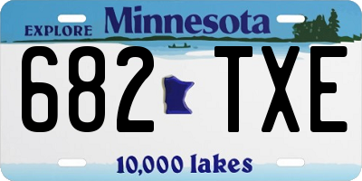 MN license plate 682TXE