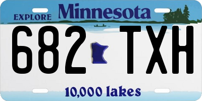MN license plate 682TXH