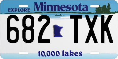 MN license plate 682TXK