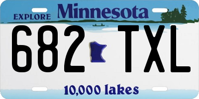 MN license plate 682TXL