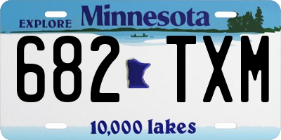 MN license plate 682TXM