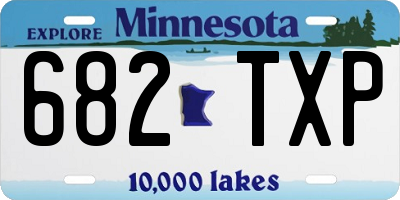 MN license plate 682TXP