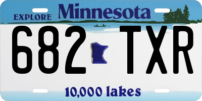 MN license plate 682TXR