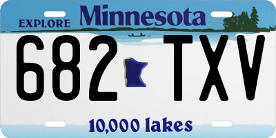 MN license plate 682TXV